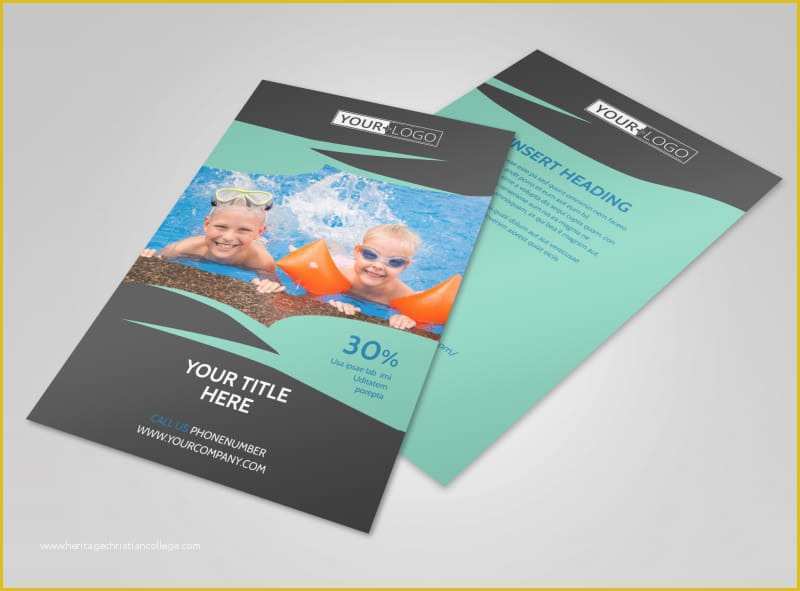 Swim Lesson Flyer Template Free Of Swimming Lessons Flyer Template