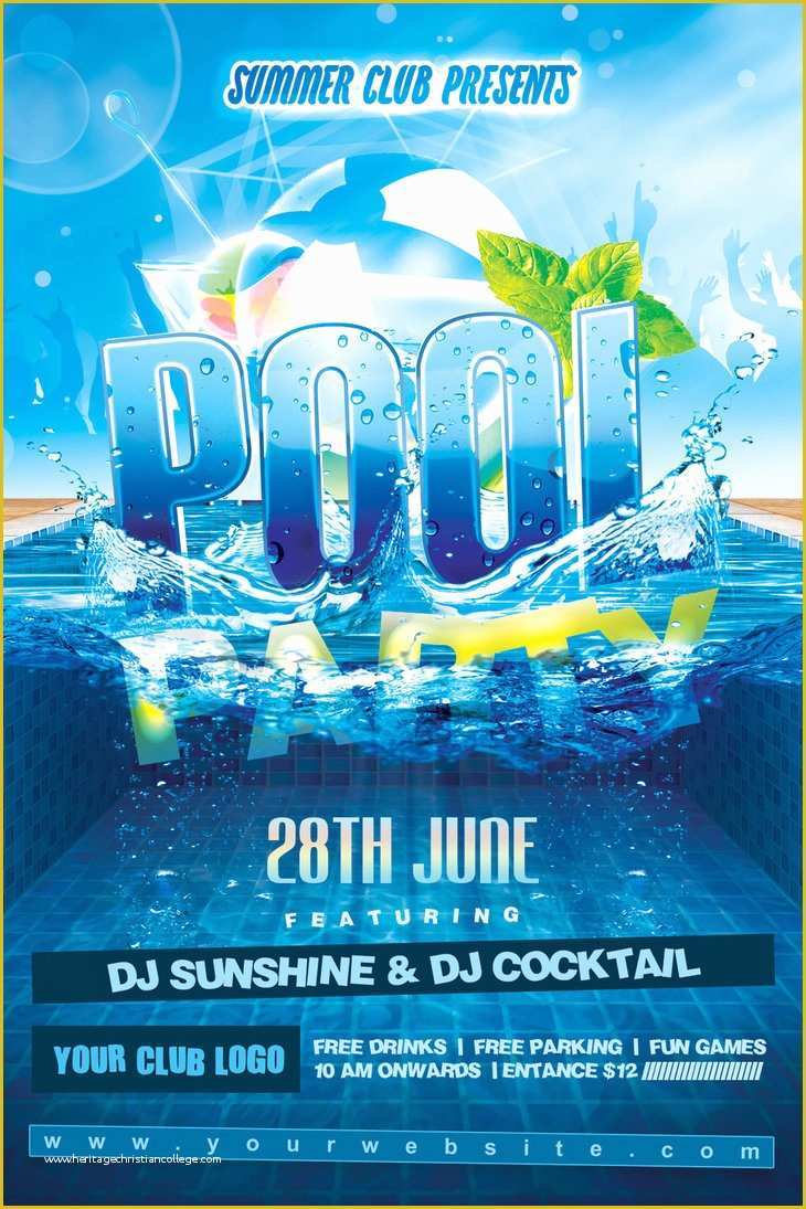 Swimming Flyer Templates Free Of Summer Pool Party Flyer by Dilanr On Deviantart