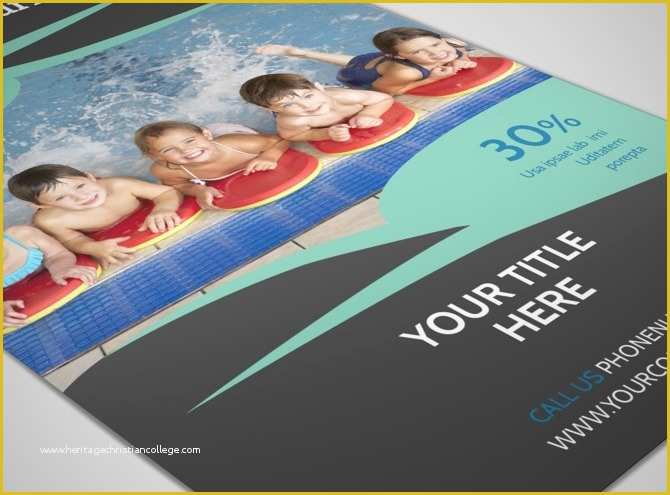 Swimming Flyer Templates Free Of Swimming Lessons Flyer Template