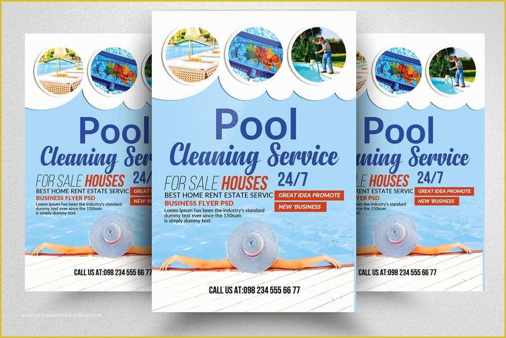 Swimming Flyer Templates Free Of Swimming Pool Cleaning Service Flyer