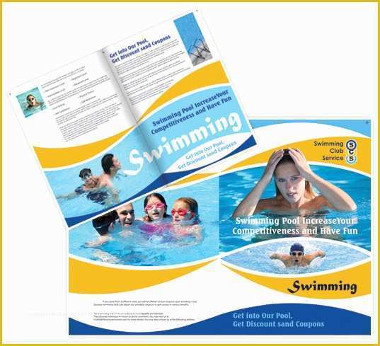 Swimming Flyer Templates Free Of Swimming Pool Games Brochure Templates