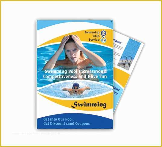 Swimming Flyer Templates Free Of Swimming Pool Games Brochure Templates