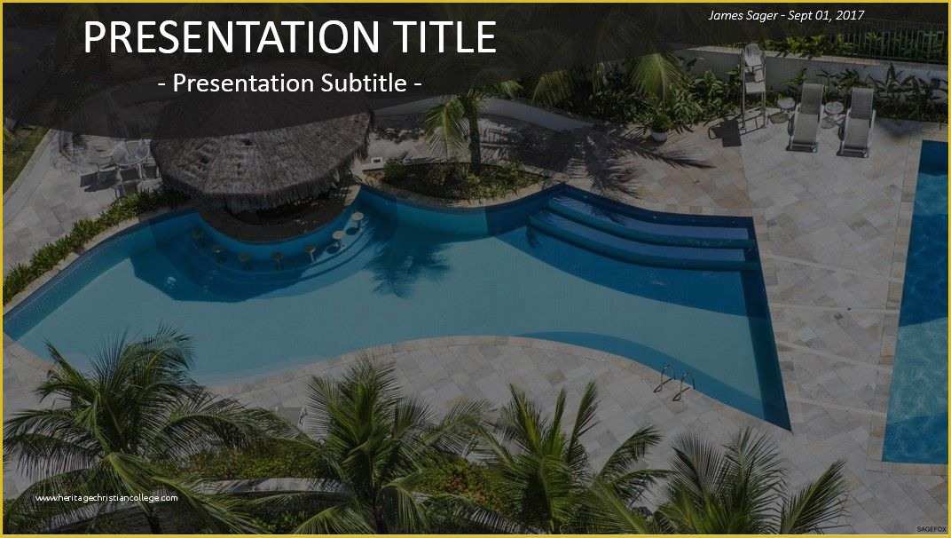 Swimming Pool Website Templates Free Of Free Swimming Pool Powerpoint