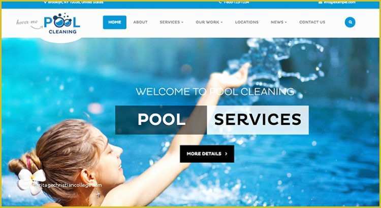 Swimming Pool Website Templates Free Of Pool