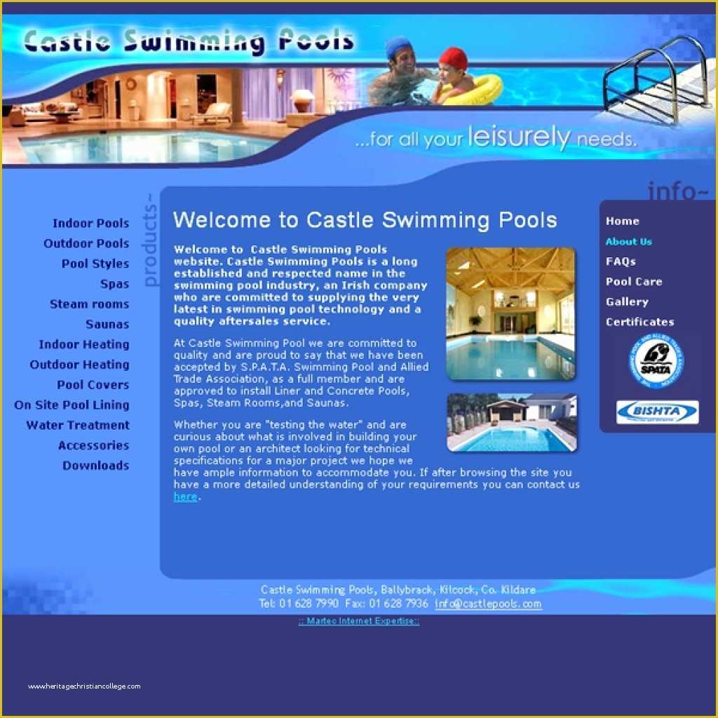 Swimming Pool Website Templates Free Of Swimming Pool Website Design Custom Website Design