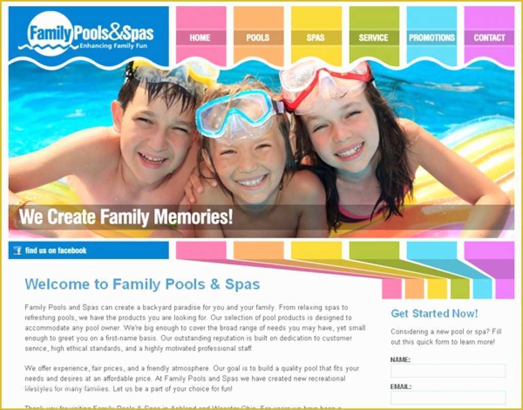 Swimming Pool Website Templates Free Of Swimming Pool Website Design Custom Website Design