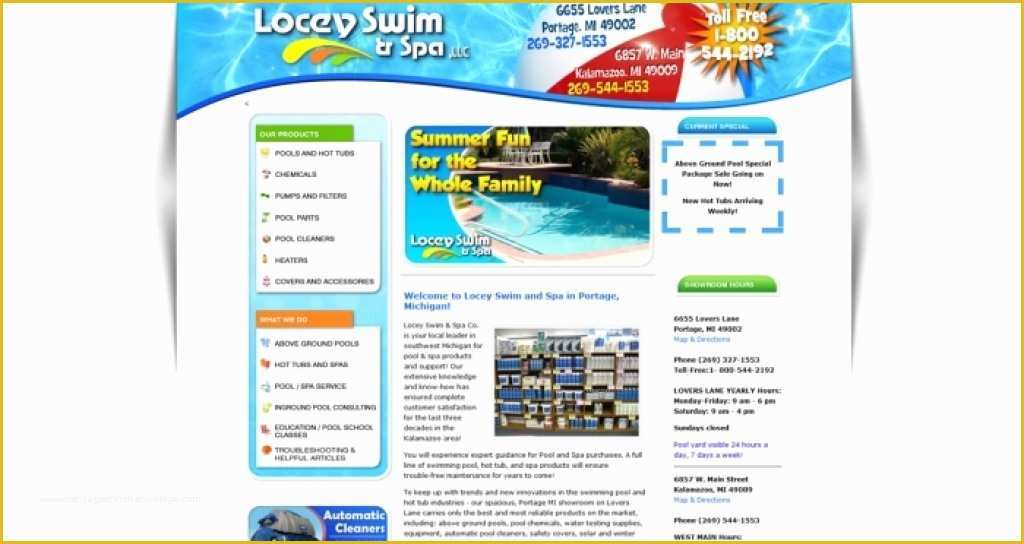 Swimming Pool Website Templates Free Of Swimming Pool Website Design Custom Website Design