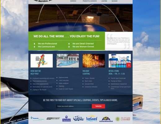 Swimming Pool Website Templates Free Of Swimming Pool Website Design Custom Website Design