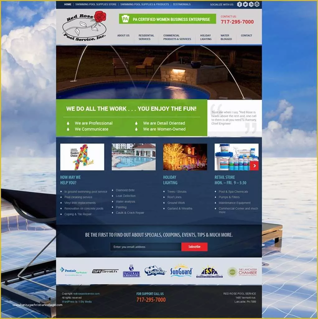 47 Swimming Pool Website Templates Free