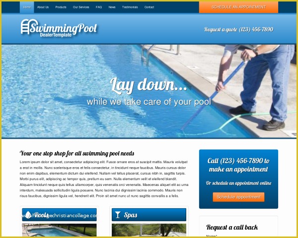 Swimming Pool Website Templates Free Of the Gallery for Macbook Template