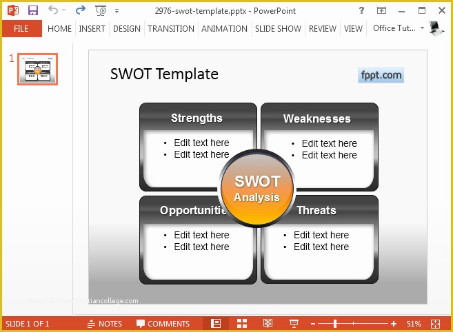 Swot Template Powerpoint Free Of Best Swot Powerpoint Templates