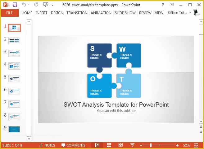 Swot Template Powerpoint Free Of Best Swot Powerpoint Templates