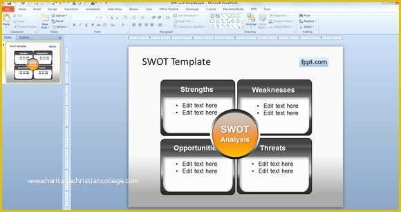 Swot Template Powerpoint Free Of Free Swot Template Ideas for Powerpoint