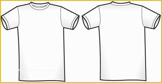 T Shirt Design Template Free Download Of Free Of Twosided T Shirt Template Free Vector