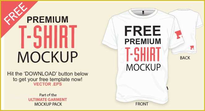 T Shirt Mockup Template Free Download Of Free T Shirt Template Vector Mockup Vector File