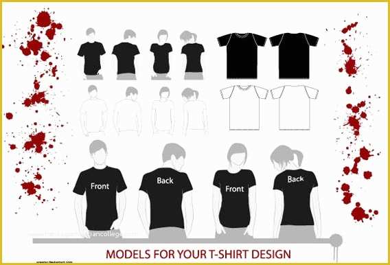 T Shirt Template Vector Free Download Of 54 Blank T Shirt Template Examples to Download Vector and