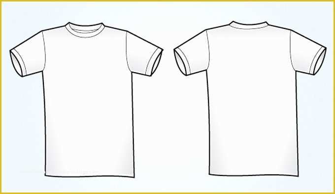 T Shirt Template Vector Free Download Of Blank White Vector T Shirt Template Free Vectors