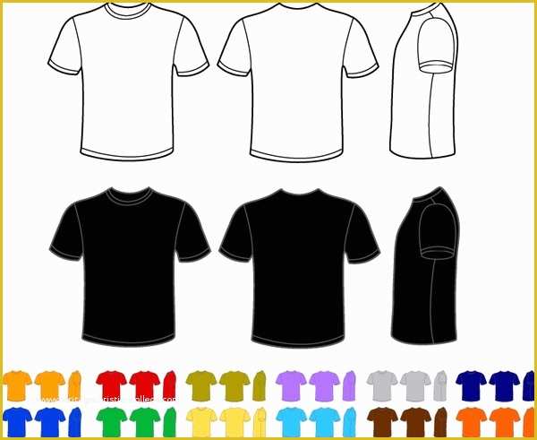 T Shirt Template Vector Free Download Of Vector T Shirt Ai Free Vector 53 350 Free Vector