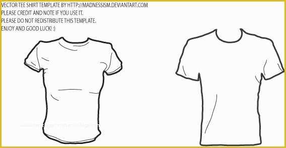 T Shirt Template Vector Free Download Of Vector T Shirt Template Free Vector In Adobe Illustrator