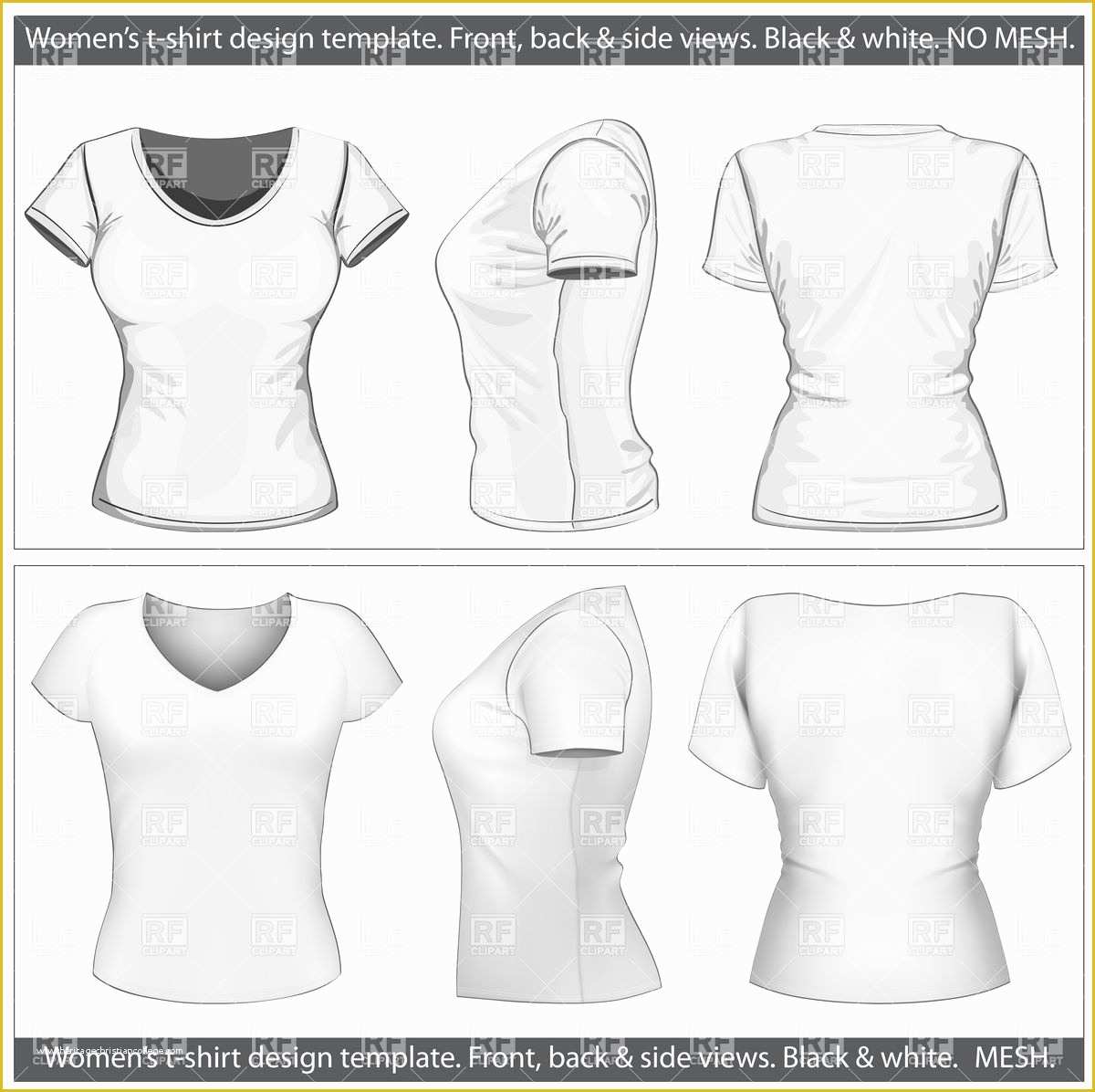 T Shirt Template Vector Free Download Of Women S T Shirt Template 4942 Beauty Fashion