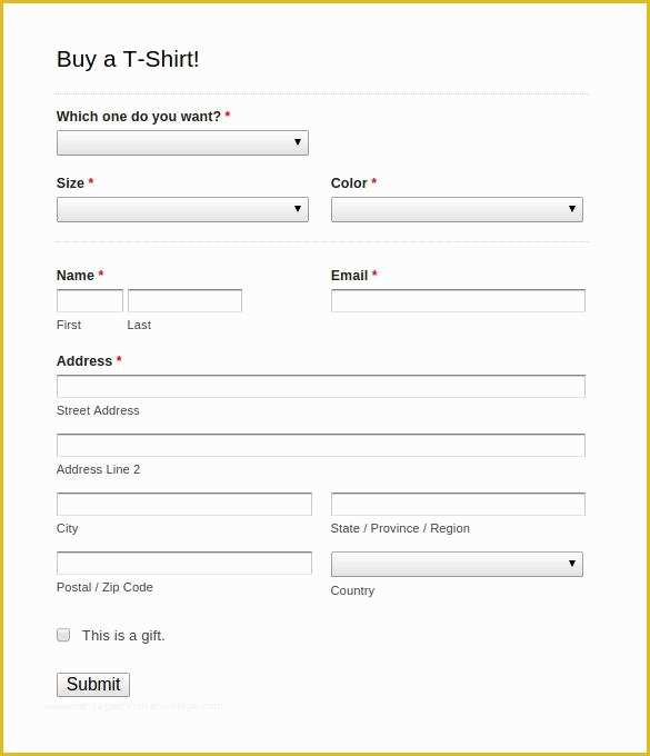 T Shirt Website Template Free Download Of 24 T Shirt order form Template Free Download