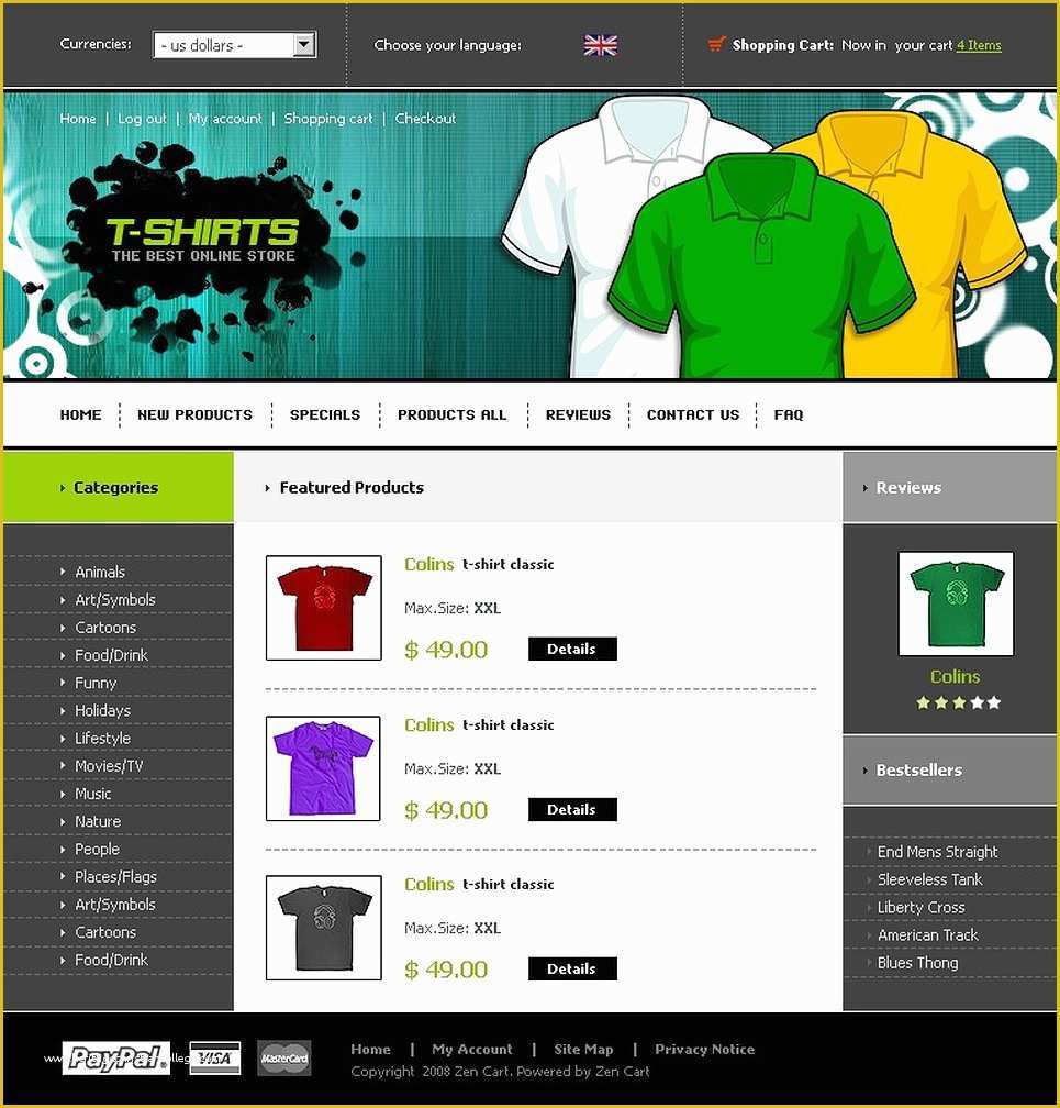 T Shirt Website Template Free Download Of T Shirt Shop Zencart Template