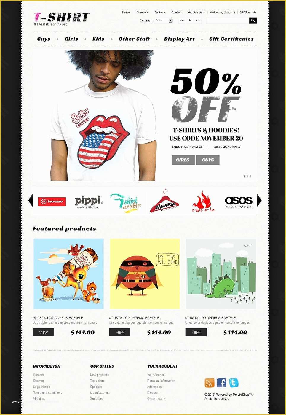 T Shirt Website Template Free Download Of T Shirts Prestashop theme Web Design Templates Website