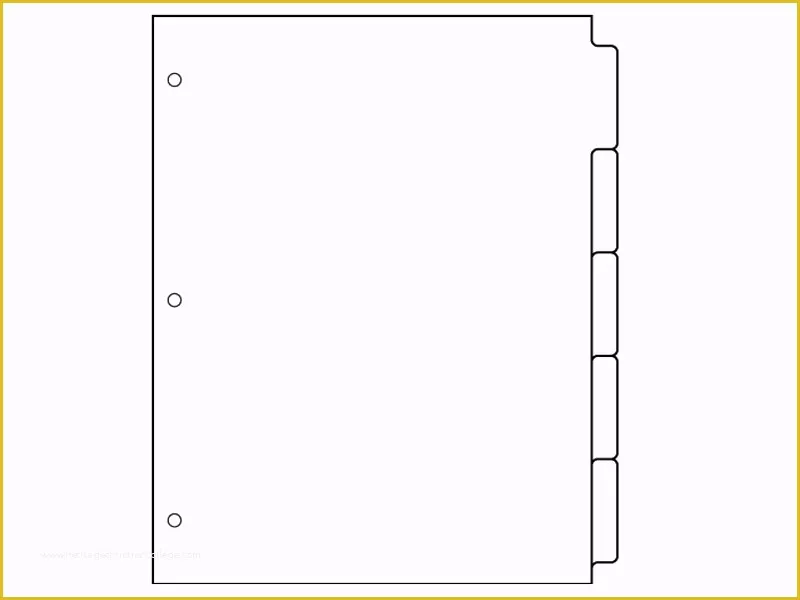 Printable Tab Divider Template Free