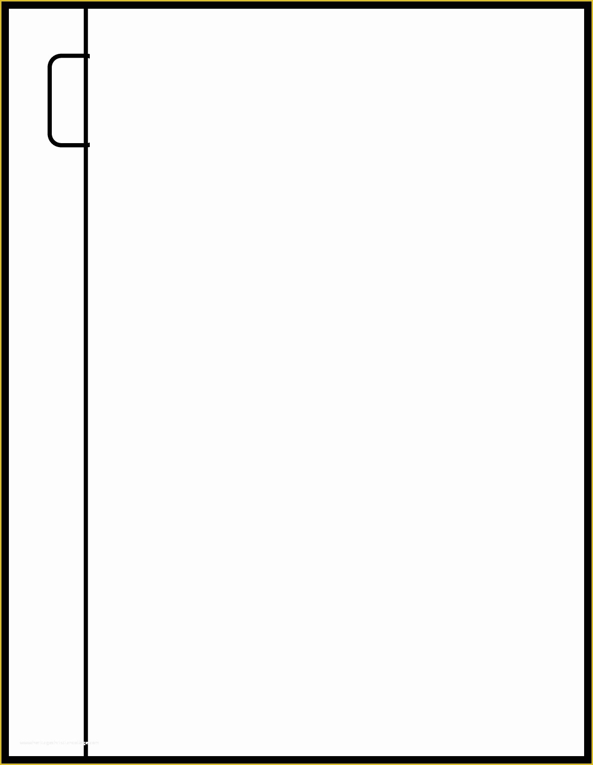 Printable Mini Binder Divider Tabs Template