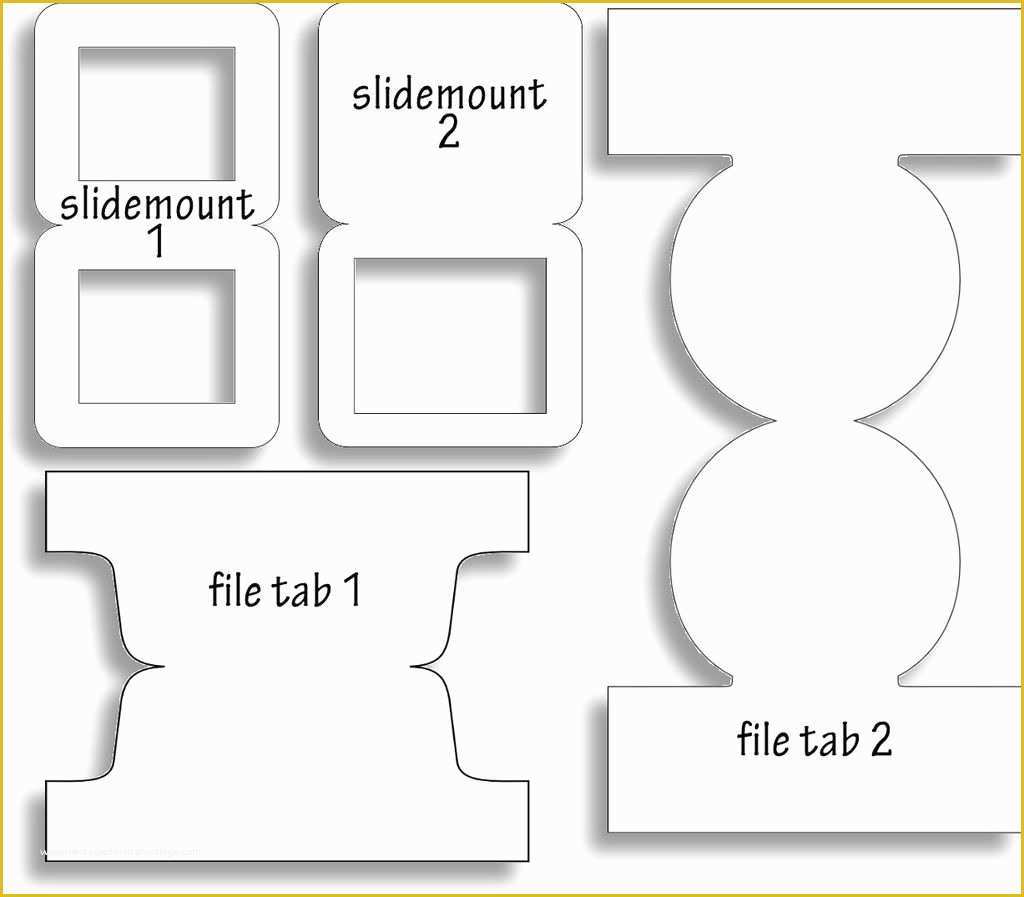 Tab Divider Template Free Of My Crafty Life February 2015 Slide Mount and Index