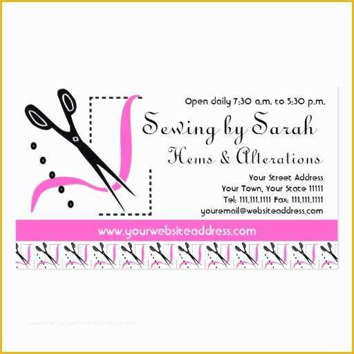 Tailoring Business Card Templates Free Of Alterations Shop Seamstress or Tailor S Shop