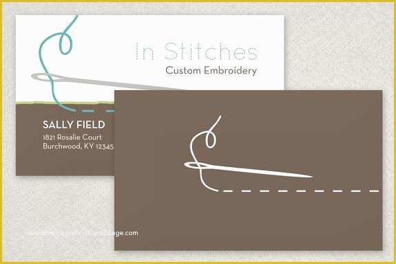 Tailoring Business Card Templates Free Of Any Embroiderer Alteration Professional or Sewing