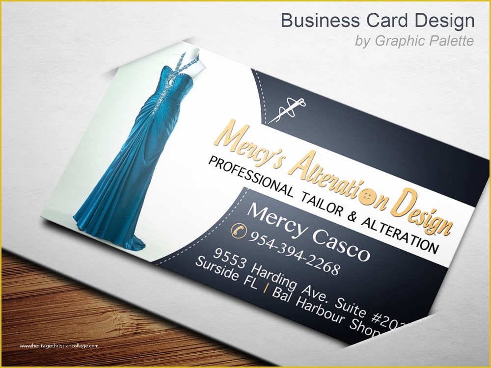 Tailoring Business Card Templates Free Of Business Card Design for Professional Tailors & Designers