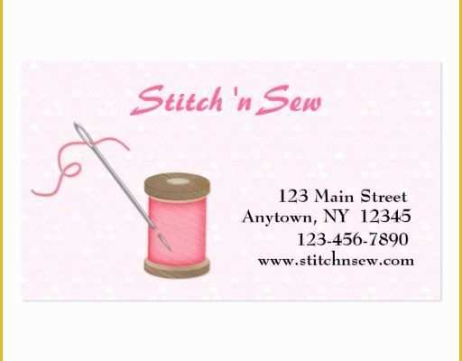 Tailoring Business Card Templates Free Of Crafty Sewing Business Card Template