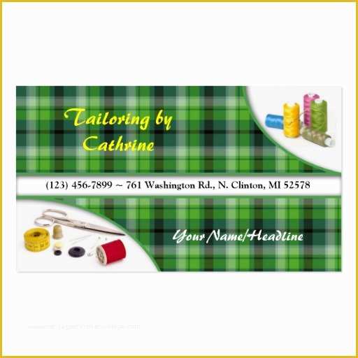 Tailoring Business Card Templates Free Of Create Your Own Dressmaker Business Cards