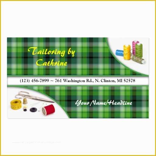Tailoring Business Card Templates Free Of Create Your Own Dressmaker Business Cards