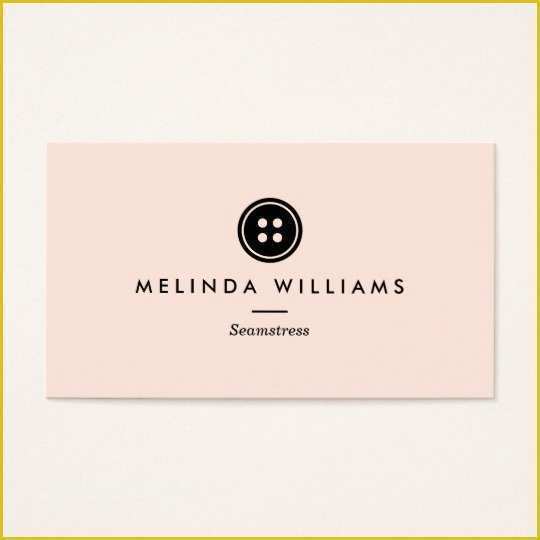 Tailoring Business Card Templates Free Of Modern button Logo Seamstress Sewing Tailor Iii Business