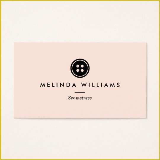 Tailoring Business Card Templates Free Of Modern button Logo Seamstress Sewing Tailor Iii Business