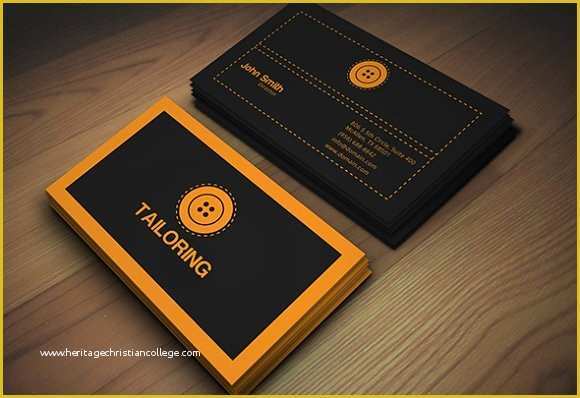 Tailoring Business Card Templates Free Of Tailor Business Card Business Card Templates Creative