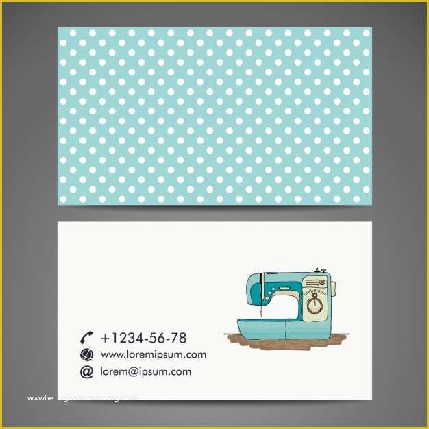 Tailoring Business Card Templates Free Of Tailor Business Card Design Vector