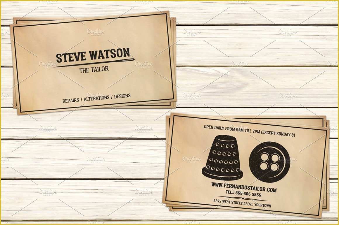 Tailoring Business Card Templates Free Of Tailor Business Card Template I Business Card Templates