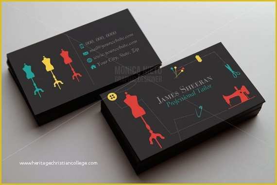 Tailoring Business Card Templates Free Of Tailoring Services Business Card Tailor Business Cards