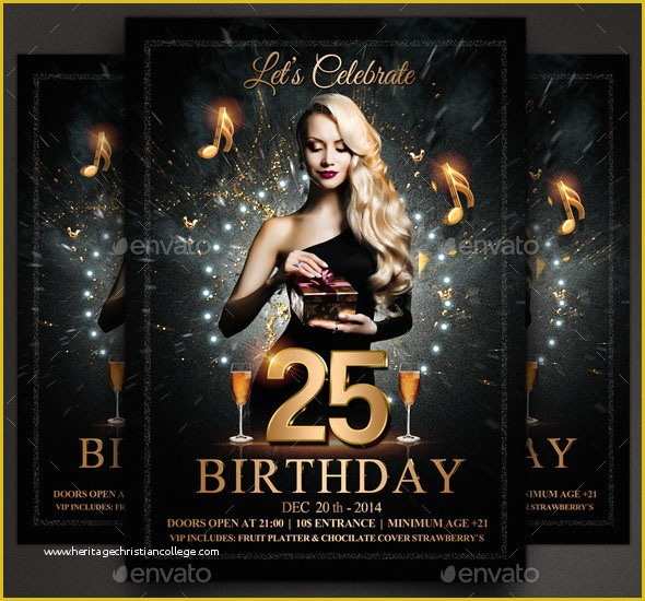 Tattoo Party Flyer Template Free Of 34 Cool Birthday Flyer Psds – Desiznworld