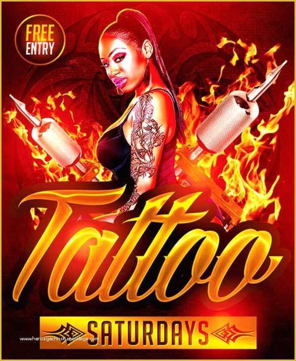 Tattoo Party Flyer Template Free Of 70 Party Flyers Psd format Download