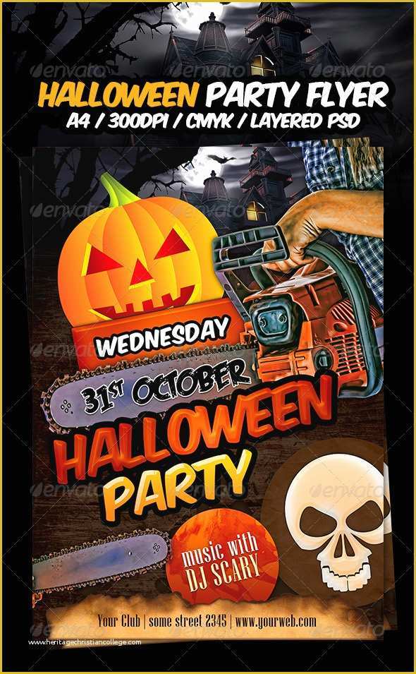 Tattoo Party Flyer Template Free Of Halloween Party Flyer Template