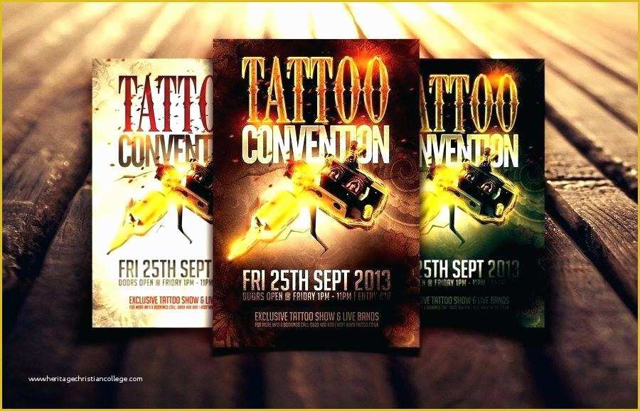 Tattoo Party Flyer Template Free Of Tattoo Flyer Template Free Download Template Flyer Tattoo