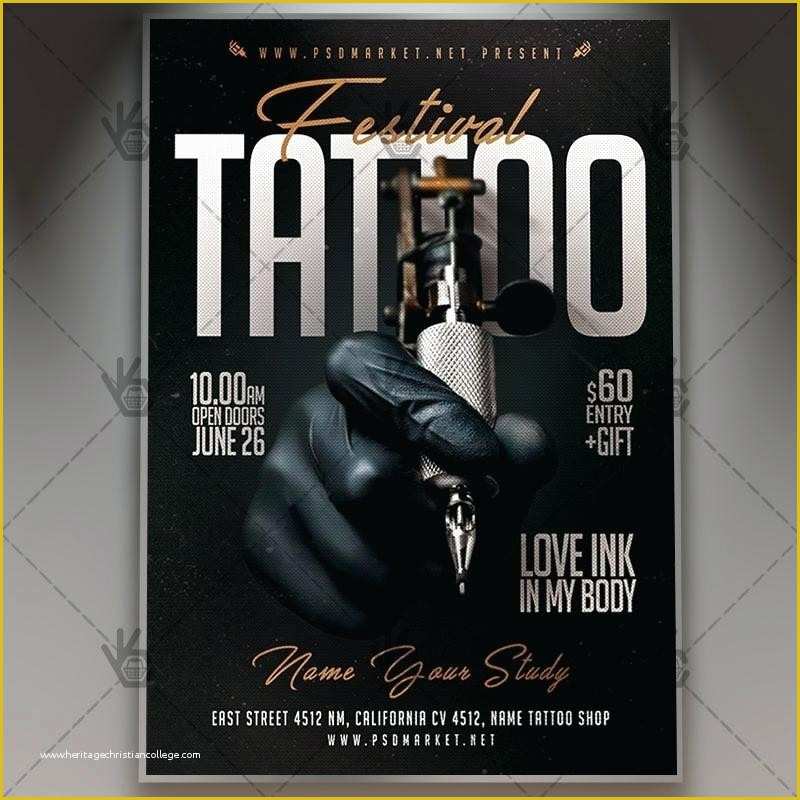 Tattoo Party Flyer Template Free Of Tattoo Party Flyer Template Free Jourjour