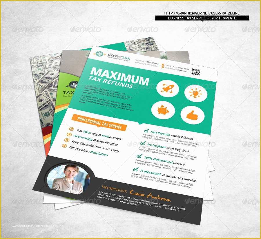 Tax Flyer Templates Free Of Business Tax Refund Flyer by Katzeline