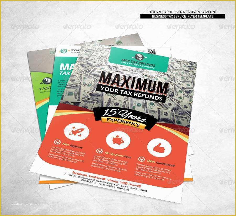 Tax Flyer Templates Free Of Business Tax Refund Flyer by Katzeline