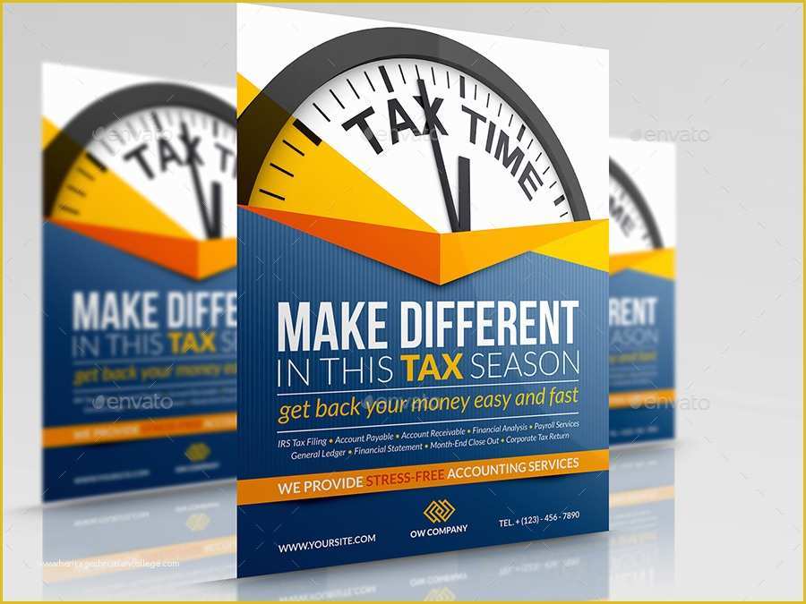 Tax Flyer Templates Free Of Tax and Accounting Advertising Bundle by Ow